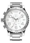 Nixon Men's NXA083488 Chronograph White Dial Watch