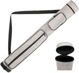 AKLOT Pool Cue Cases, 2x2 Hard Pool Billiard Cue Stick Carrying Case, Pool Billiards Accessories (White Color)