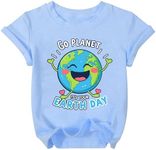 Earth Day Shirt Boys Girls Save The Planet 2026 Toddler T-Shirt Happy Earth Day Kids Cute Planet T-Shirt Top