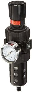 Parker Hannifin - 06E32B18AC - Parker Filter/Regulator: 1/2 in NPT, 61 scfm, 5 Micron, 125 psig Max Op Pressure, Manual