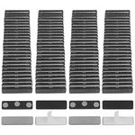 ExcelMark 100 Name Badge Magnets - Magnetic Name Tag Holders with 3 Premium Strength Neodymium Magnets