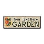 Personalized Garden Sign Flower Rus