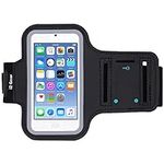 i2 Gear Running Exercise Armband for iPod Touch 7th, 6th and 5th Generation MP3 Players with Reflective Border and Key Holder (Black)