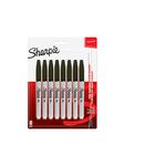 Sharpie Fine Tip Permanent Marker - Black (Pack of 8)