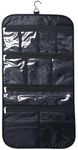 Premium Hanging Nylon Cosmetic Bag - Toiletry & Accessory Storage Organizer Bag (Black)