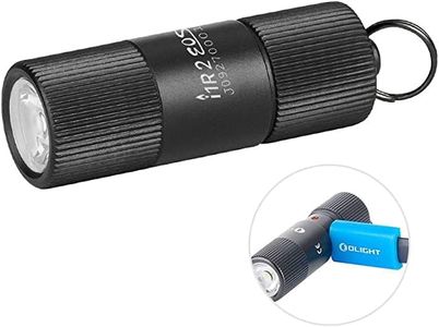 OLIGHT I1R2 Max 150 Lumens Keychain Flashlight Tiny Micro Rechargeable EDC Flashlights for Outdoor, Dog Walking, Hiking (Black)