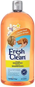 Pet-Ag Fresh ’n Clean Scented Shampoo, Classic Fresh Scent - 32 oz - Moisturizes with Vitamin E & Aloe Vera - Strengthens & Repairs Coats - Soap Free