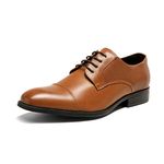 Bruno Marc Men's Oxford Dress Shoes, Brown, 9.5