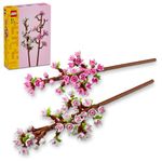 LEGO Cherry Blossoms, Artificial Faux Flowers Set, Makes a Great Desk Decor Accessory or Kids' Bedroom Decoration, Birthday Gift Idea for 8 Plus Year Old Girls, Boys and Teens 40725