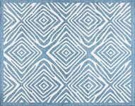 Gertmenian 19497 Indoor Outdoor Rug Moroccan Tribal II Weatherproof Patio Deck Porch Area Carpet, 6x9 Medium, Cyan Blue Ivory Tribal Safari