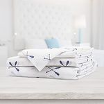 Bedding Bed Sheet 4 Piece Queen Breathable Hotel Cozy Comfy Hypoallergenic Microfiber - Deep Pockets - Wrinkle, Fade Shrinkage Resistant - Sheets & Pillowcases Paddles