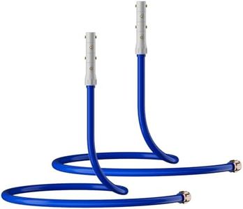 RESTMO Adjustable Misters for Outside Patio, 360° Outdoor Misting Cooling System with 8 Brass Nozzles, 6FT Portable Water Standing Mister for Hot Summer, Garden, Backyard, Beach, Camping, BBQ - 2 Pack