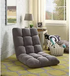 Loungie Microplush Recliner Chair, Grey