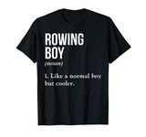 Mens Rowing Boy Noun Like A Normal Boy But Cooler Paddling Kayak T-Shirt