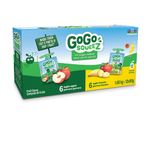 GoGo squeeZ Fruit Sauce Variety Pack, Apple, Banana, No Sugar Added. 90g per pouch, Pack of 12