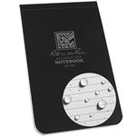 Rite In The Rain Weatherproof Top Bound Notebook, 3.25" x 5.25"x 0.25, Black Cover (No. 778)