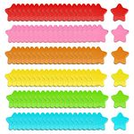 LNQ LUNIQI 120 Pcs Refrigerator Magnets Colorful Stars Shaped Magnets Blackboard Sticker Childrens Race Reward Chart Magnet for Whiteboard Classroom Office Refrigerator (6 Color,2cm)