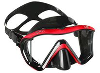 Sport Eder Mares i3 Diving Mask - Black and Red