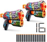 X-Shot 36551B Skins Flux Graffiti, Foam Blasters (2 Pack, 16 Darts)