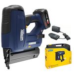 RAPID BNX50 18V P4A Battery-Powered Brad Nailer Kit - Cordless Nail Gun, Adjustable Depth-of-Drive​, Single or Bump Fire, Skirting Board and Window Trim, with 2.5Ah Battery, Charger & Case (5001499)