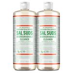 Dr. Bronner's - Sal Suds Biodegradable Cleaner (946 mL, 2-Pack) - All-Purpose Cleaner, Pine Cleaner for Floors, Laundry and Dishes, Concentrated, Cuts Grease and Dirt, Powerful Cleaner, Gentle