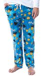 Bioworld Sesame Street Men's Cookie Monster Tie Dye Adult Sleep Lounge Pajama Pants, Blue, Medium