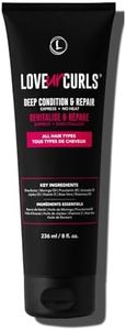 Love Ur Curls LUS Brands Deep Condition & Repair for Curls - 8oz Ultra-Rich Formula with 8 Key Ingredients for Moisture, Definition and Shine - No Heat Required