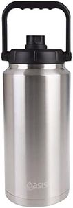 Oasis 3.8L Insulated Mini Jug Stainless Steel Water Bottle w/Carry Handle Silver