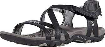 Merrell Women's Sandspur Rose Ltr Sandal, Black/Paloma, 10 M US