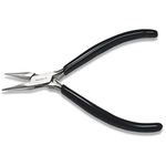 The Beadsmith Chain Nose Pliers – Serrated – Extra Fine Tips – 4.5 inches (114mm) – PVC Grip Handle with Double Leaf Springs – Jewelry Making Tool for Creating Bracelets, Earrings and Necklaces