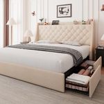 Feonase Upholstered Queen Bed Frame