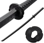 DGJY Martial Arts Polypropylene Katana Sword Training Equipment – 39.7-inches Overall, Training, Easy, Fun, Cosplay, Martial Arts Black.Practice Katana Samurai