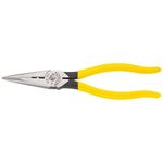 Klein D203-8 8-Inch Heavy-Duty Long-Nose Pliers-Side-Cutting