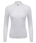 LeMieux Young Rider Base Layer Top - My Long Sleeve Athletic Thermal Shirts - Equestrian Apparel & Gear for Horseback Riding (White/9-10 Years)