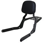 YHMOTO Passenger Sissybar Backrest with Luggage Rack for Honda Shadow Aero 750 VT750C 2004-2023 (Black)