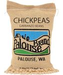 Chickpeas • 100% Desiccant Free • 5 lbs • Non-GMO Project Verified • Kosher Parve • USA Grown • Field Traced • Burlap Bag