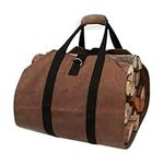 Canvas Log Carrier Bag,Waxed Durabl
