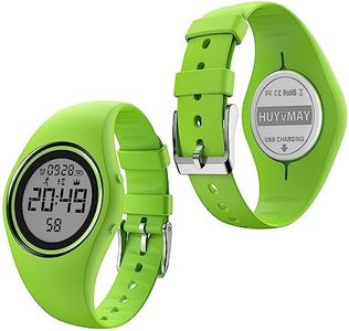 HUYVMAY Fitness Pedometer Watch Without App and Mobile Phone, IP68 Waterproof Digital Watch with 2 Alarm Clocks, Stopwatch, Countdown Stopwatch, Distance Counter, Calorie Counter, Step Tracker for