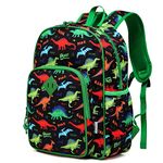 Toddler Kids backpacks, Cute Lightweight Water Resistant Preschool Kindergarten Daypack SchoolBag Boolbag for Boys Green Dinos