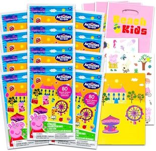 Peppa Pig Play Pack Grab & Go Party Favors Set ~ Bundle with 12 Peppa Pig Play Packs with Activity Sheets and Stickers (Peppa Pig Activity Books)