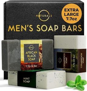Sapone da uomo - Sapone da uomo 3 pezzi - Sapone naturale - Sapone da uomo - Sapone per il corpo - Sapone da uomo - Sapone naturale da uomo - Sapone biologico da uomo - African, Cedarwood, Mint