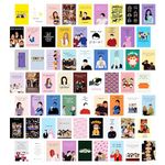 Twinster Aesthetic Friends Web Series Stickers Collage Kit, Set of 63 Poster for Room Decoration, Home Décor Items Self-Adhesive Wall Stickers Size:4.0x6.0 inches