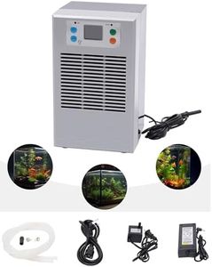 MOQNISE Aquarium Chiller 30L/7.93GAL Water Chiller for Fish Tank, 100W Aquarium Water Chiller with Circulation Function Constant Temperature and Low Noise for Fish Tank, Axolotls, Coral Reef