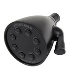 Speakman S-2251-MB Signature Icon Anystream High Pressure Adjustable Solid Brass Shower Head, 2.5 GPM, Matte Black