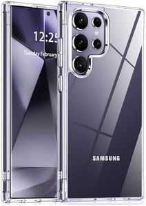 for Samsung Galaxy S24 Ultra Case Clear [Anti-Yellowing] [Military Grade Drop Protection] Shockproof Hard PC +Soft TPU Back Phone Case for Galaxy S24 Ultra Case(2024) - Clear