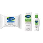 Cetaphil Gentle Makeup Removing Wipes + Cetaphil Daily Hydrating Lotion with Hyaluronic Acid