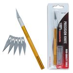 Electronic Spices Hand Repair Cutting Knife with 5 Extra Sharp Blade for Cutting DIY Projects (Pack of 5)