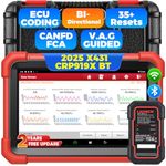 LAUNCH X431 CRP919XBT Elite OBD2 Scanner 2025 Wireless Bidirectional Tool, ECU Coding, CANFD&DOIP, Full System Car Diagnostic Tool, FCA AutoAuth, V.A.G Guided, IMMO, 35+ Resets, 2 Years Free Update
