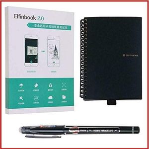 Erasable Reusable Elfinbook Smart Notebook 2.0 Upgraded Pen iOS Cloud Business B4A1