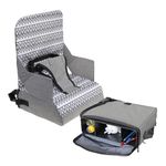 Dreambaby Grab ‘N Go Kids Booster Seat – Portable Travel Toddler High Chair for Dining (6M-3Y) with Storage & Shoulder Strap – Lightweight and Compact